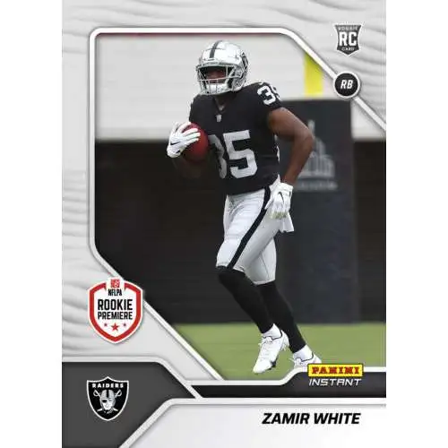 NFL Oakland Raiders 2022 Instant RPS First Look Football 1 of 942 Zamir White FL33 [Rookie Card]