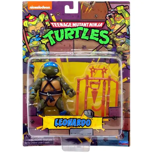Teenage Mutant Ninja Turtles TMNT 1987 Retro Leonardo Action Figure [Rotocast Sewer Lair]