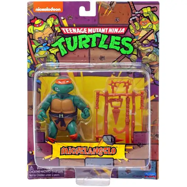 Teenage Mutant Ninja Turtles TMNT 1987 Retro Michelangelo Action Figure [Rotocast Sewer Lair]