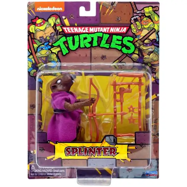 Teenage Mutant Ninja Turtles TMNT 1987 Retro Splinter Action Figure [Rotocast Sewer Lair]