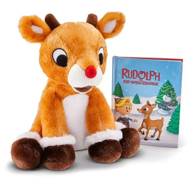 Rudolph the Red-Nosed Reindeer Rudolph Exclusive 10-Inch Plush & Book