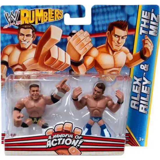 WWE Wrestling Rumblers Series 2 Alex Riley & The Miz Mini Figure 2-Pack