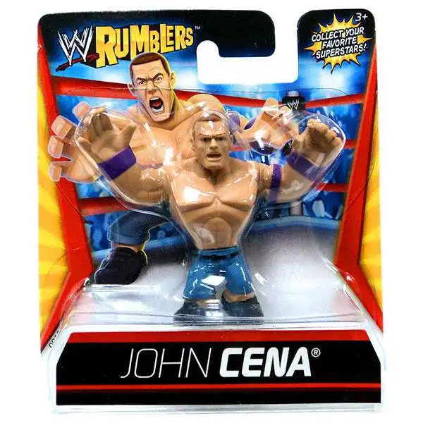 WWE Wrestling Rumblers Series 1 John Cena Mini Figure [Purple Wristbands]