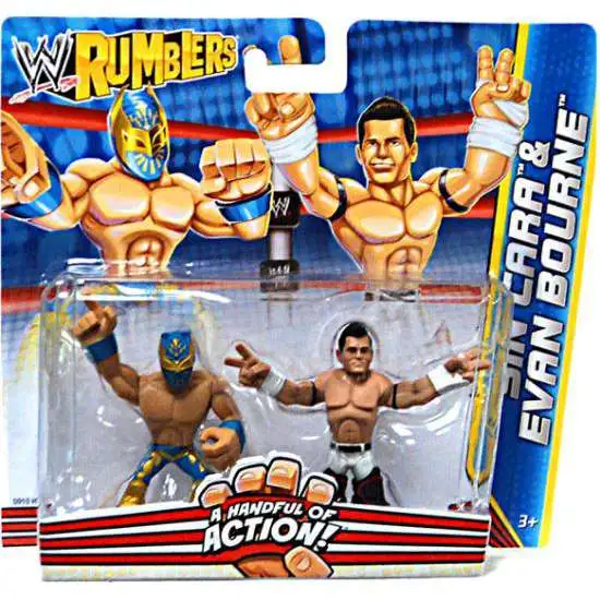 WWE Wrestling Rumblers Series 2 Sin Cara & Evan Bourne Mini Figure 2-Pack