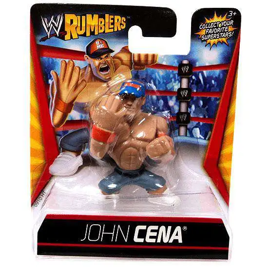 WWE Wrestling Rumblers Series 1 John Cena Mini Figure [Blue Hat]