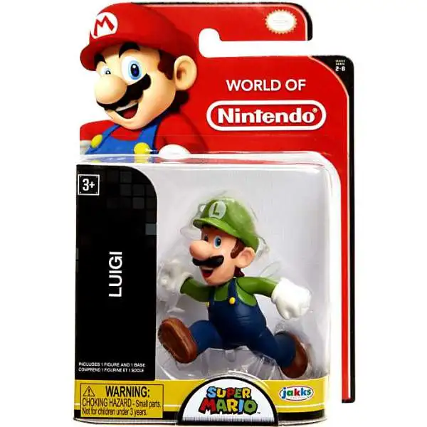 World of Nintendo Super Mario Luigi 2.5-Inch Mini Figure [Running]
