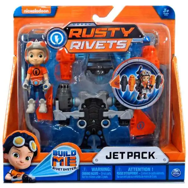 Nickelodeon Rusty Rivets Build Me Rivet System Jet Pack Figure Set