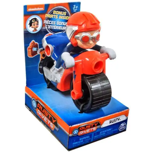Nickelodeon Rusty Rivets Racers Rusty Motorcycle Figure [Bonus Parts]