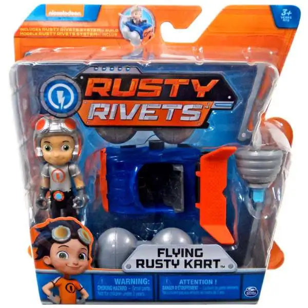 Nickelodeon Rusty Rivets Flying Rusty Kart Figure Set [Damaged Package]