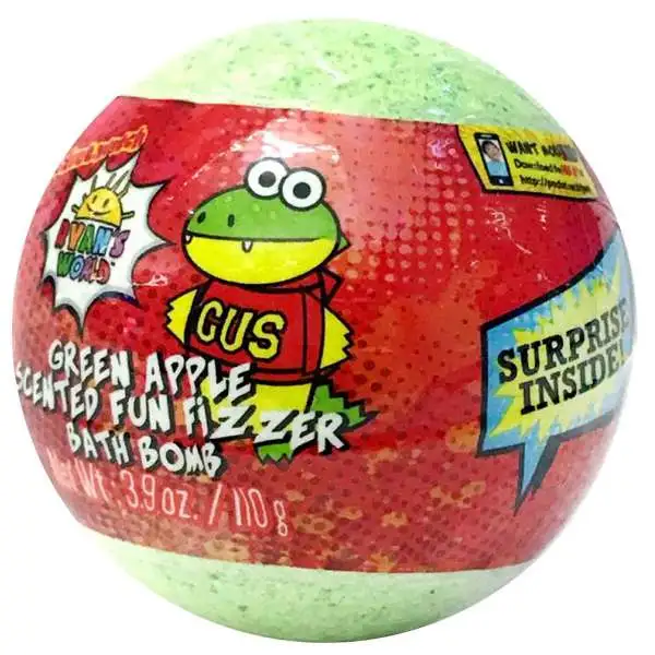 Ryan's World Green Apple Scented Fun Fizzer Bath Bomb