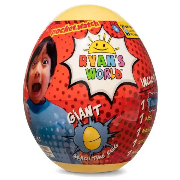 Ryan's World Giant Bath Beach Time Egg Mystery Surprise