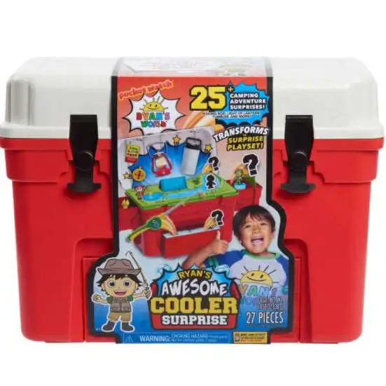 Ryan's World Awesome Cooler Surprise Exclusive Mystery Set [25+ Camping Adventure Surprises!, Damaged Package]