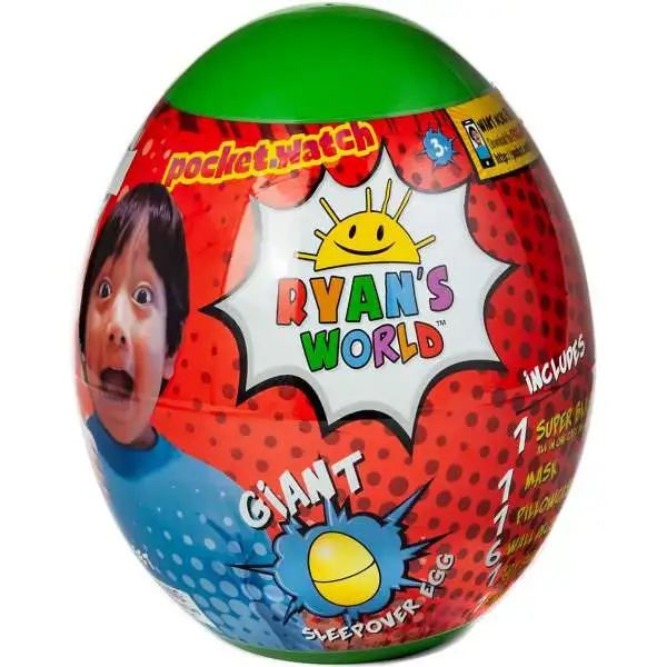 Ryan's World Giant Sleepover Egg Exclusive Mystery Surprise [GREEN, Super Blanky, Version 1, Damaged Package]