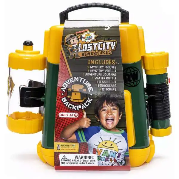 Ryan's World Lost City Adventures Adventure Backpack Exclusive Playset
