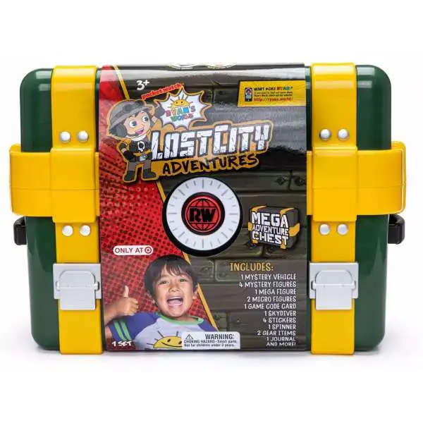 Ryan's World Lost City Adventures Mega Adventure Chest Exclusive Mystery Box