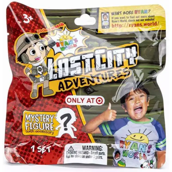 Ryan's World Lost City Adventures Exclusive Mystery Pack [1 RANDOM Figure with Accessory]