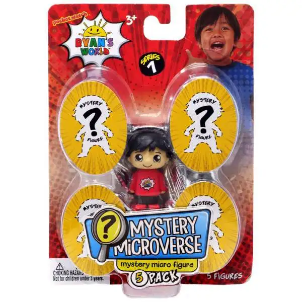 Ryan's World Mystery Microverse Series 1 Ryan & Mystery Micro Figure 5-Pack