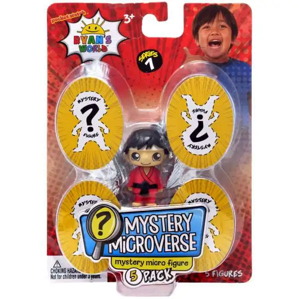 Ryan's World Mystery Microverse Series 1 Taekwando Ryan Micro Figure 5-Pack