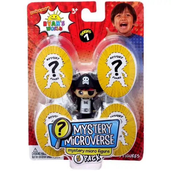 Ryan's World Mystery Microverse Series 1 Pirate Ryan & Mystery Micro Figure 5-Pack