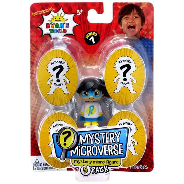 Ryan's World Mystery Microverse Series 1 Blue Titan & Mystery Micro Figure 5-Pack