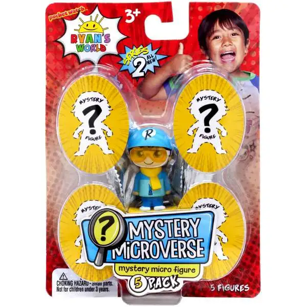 Ryan's World Mystery Microverse Series 2 Shredder Ryan Micro Figure 5-Pack