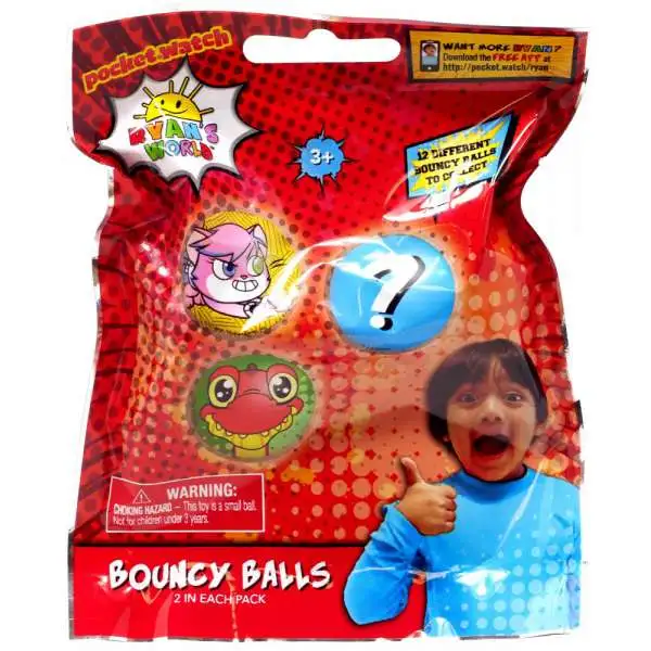Pocket Watch Ryan's World Bouncy Balls Mystery Pack