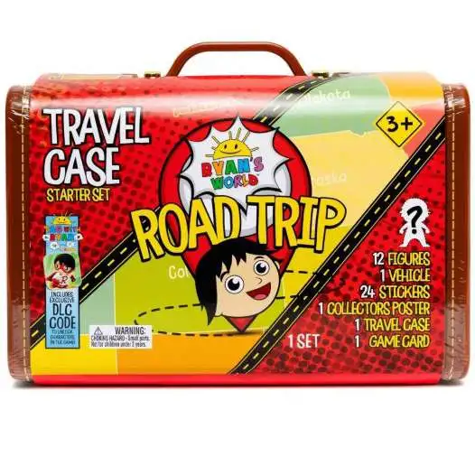 Ryan's World Road Trip Travel Case Exclusive Mystery Suitcase [Includes 12 RANDOM Micro Figures]