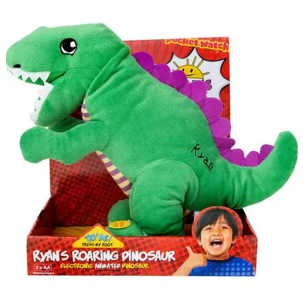 Ryan's World Ryan's Roaring Dinosaur 13-Inch Plush Figure [Green T-Rex]