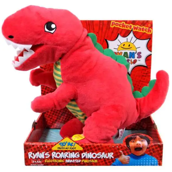 Ryan's World Ryan's Roaring Dinosaur 13-Inch Plush Figure [Red T-Rex, Loose]