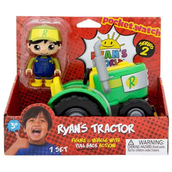 Ryan's World Series 2 Ryan's Tractor 3-Inch Figure & Vehicle