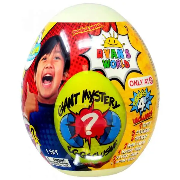Ryan's World Series 4 Giant Egg Eggsclusive Exclusive Mystery Surprise [Yellow]
