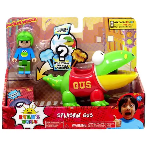 Ryan's World Splashin' Gus Figure Set
