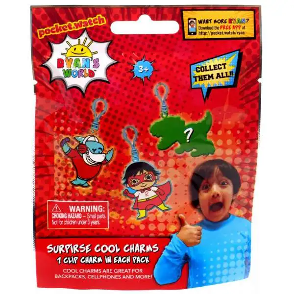 Pocket Watch Ryan's World Surprise Cool Charms Mystery Pack [1 Charm]