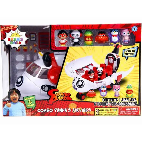 Ryan's World Combo Panda's Airlines Playset [Includes 6 Figures!]