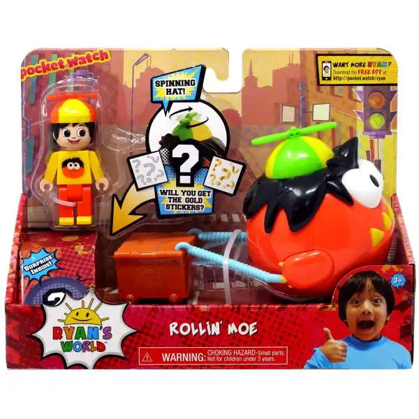 Ryan's World Rollin' Moe Figure Set