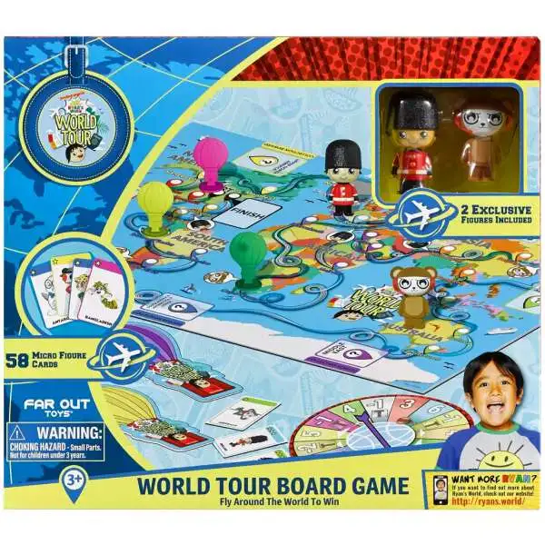 Ryan's World World Tour Board Game [2 Exclusive Micro Figures]