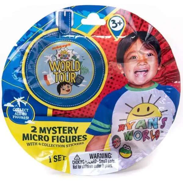 Ryan's World World Tour Mystery Microverse Mystery Pack [2 RANDOM Micro Figures]