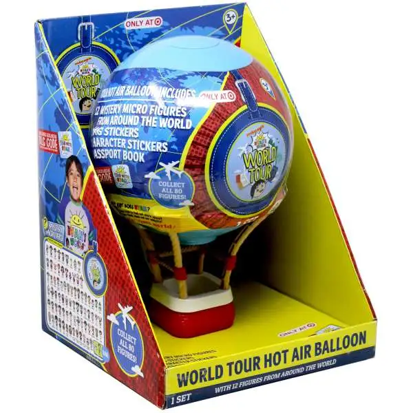 Ryan's World World Tour Air Balloon Exclusive Micro Figure 12-Pack
