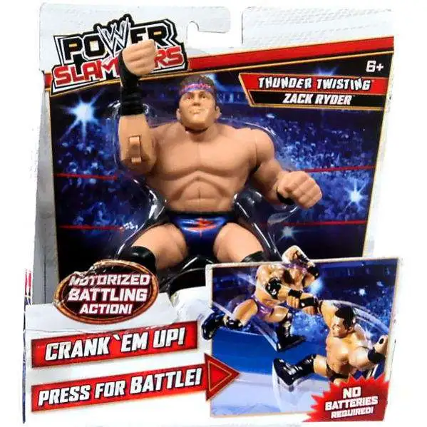 WWE Wrestling Power Slammers Thunder Twisting Zack Ryder Action Figure