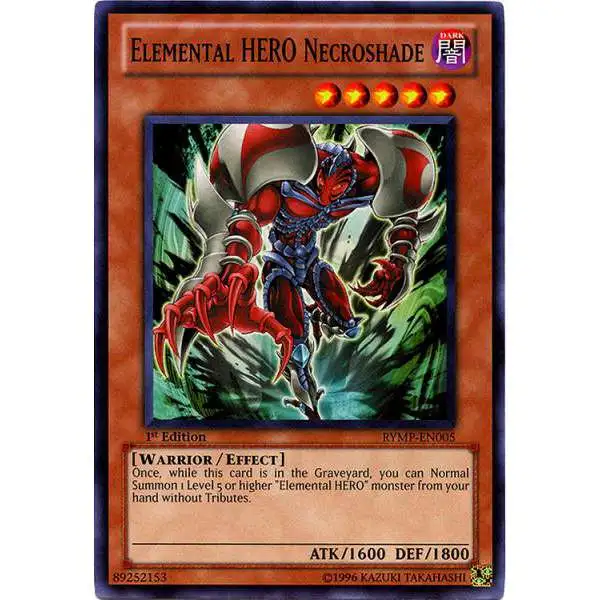 YuGiOh GX Trading Card Game Ra Yellow Mega Pack Common Elemental HERO Necroshade RYMP-EN005