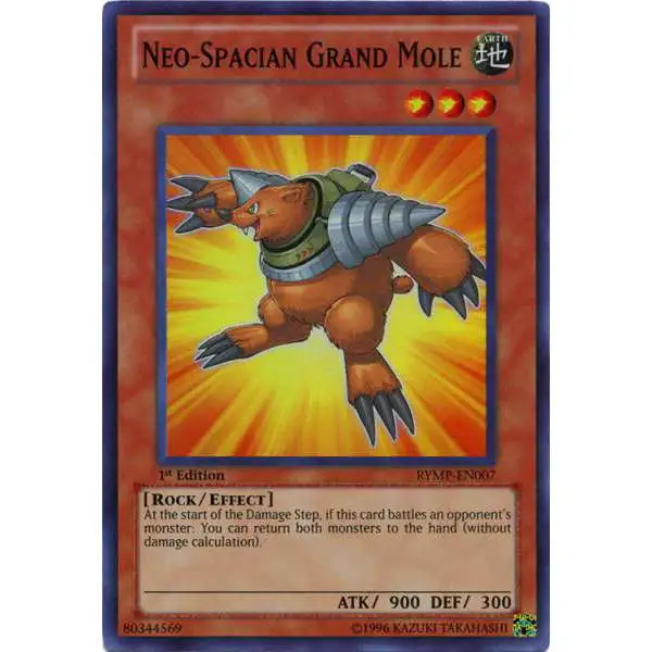 YuGiOh GX Trading Card Game Ra Yellow Mega Pack Super Rare Neo-Spacian Grand Mole RYMP-EN007