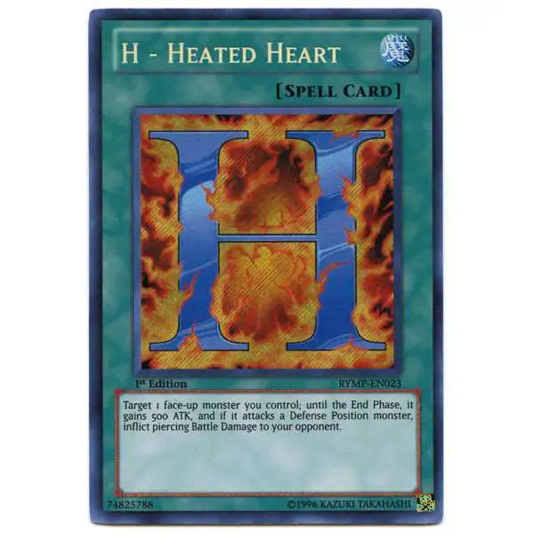 YuGiOh GX Trading Card Game Ra Yellow Mega Pack Secret Rare H - Heated Heart RYMP-EN023