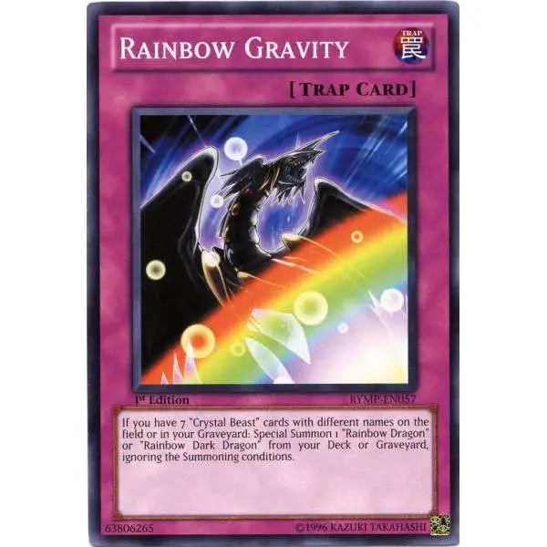 YuGiOh GX Trading Card Game Ra Yellow Mega Pack Common Rainbow Gravity RYMP-EN057