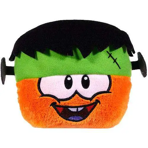 Club Penguin Series 10 Orange Puffle 4-Inch Plush [Frankenpenguin Hat]
