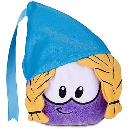 Club Penguin Series 12 Purple Puffle 4-Inch Plush [Princess with Hat]