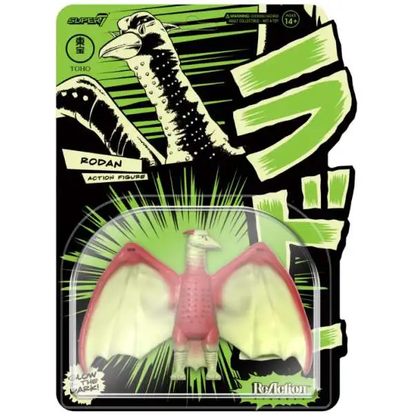 Godzilla ReAction TOHO Shogun Rodan Action Figure [Glow In The Dark]