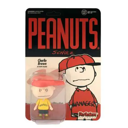 Peanuts ReAction Charlie Brown Manager Action Figure
