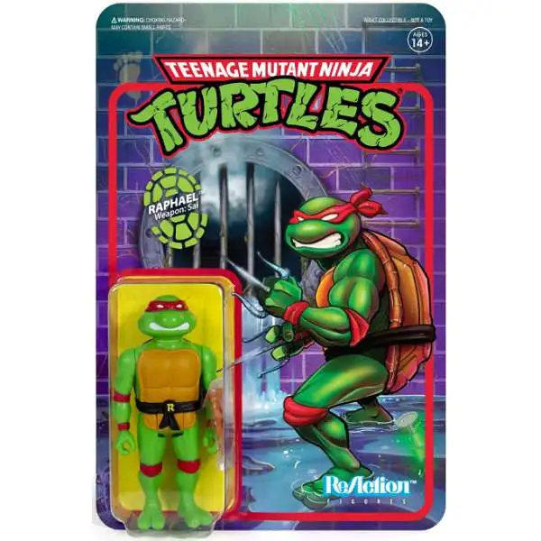 ReAction Teenage Mutant Ninja Turtles Raphael Action Figure [Damaged Package]
