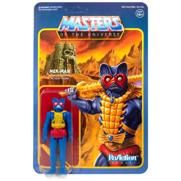 Masters of the Universe ReAction Mer-Man Action Figure [Carry Case Color]