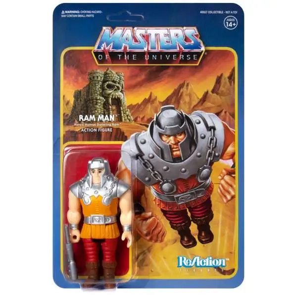 Masters of the Universe ReAction Ram Man Action Figure [Mini Comic]